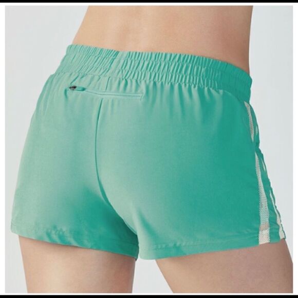 FABLETICS Pamela Drawstring Mesh Detail Shorts - Picture 3 of 10